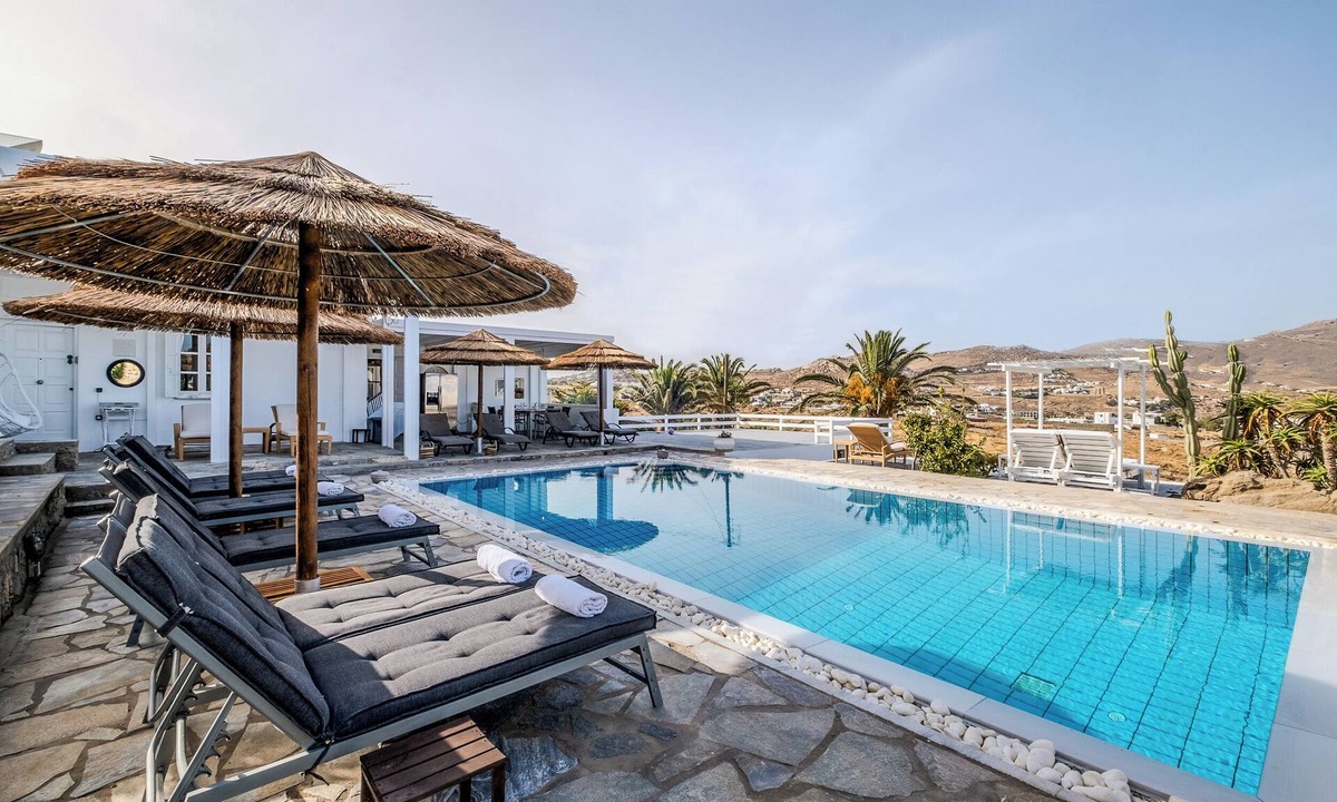 Kalafatis Villa | 7-Bedroom, 7-Bath Majestic Mykonos Villa Infinity Pool & Four Beaches Steps Away