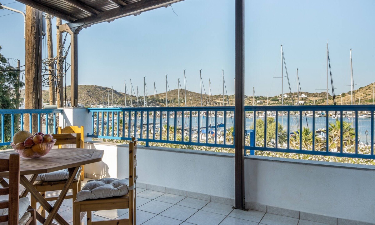 Skala Apartment | Anastasia's 1 Apartment with Private Balcony and Sea View