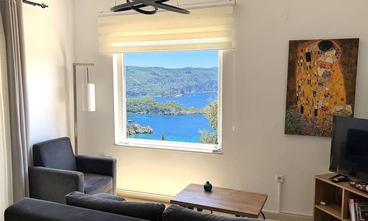Lakones Apartment | Cozy Apt | Panoramic Seaview | 2 Baths | Villa Amaryllis | Paleokastritsa