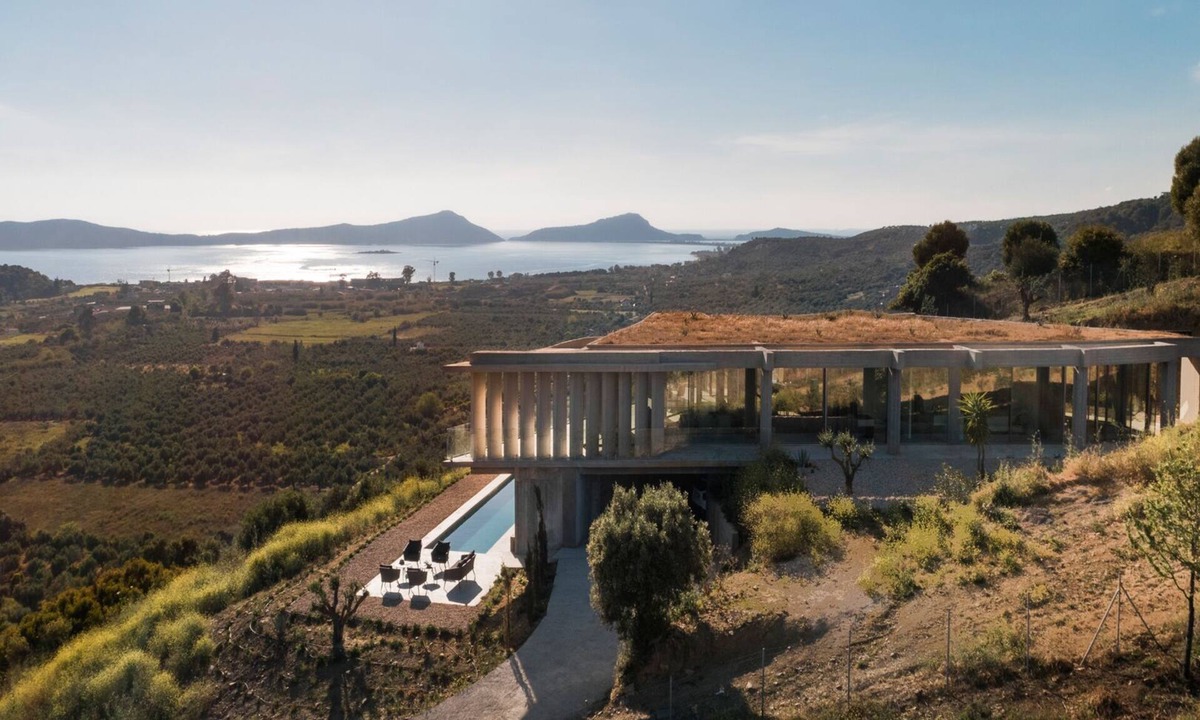 Pylos-Nestoras Villa | Designer Villa Ori seaview private pool sleeps 8