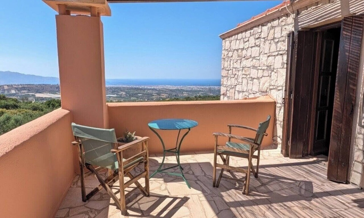 Kounavi Villa | Fyllosia Villa by Cretan Retreat: Private Panoramic Sea & Mountain Views