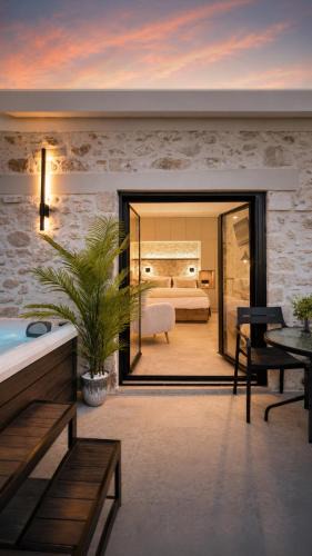 Kirianna House | Lithos Luxury Stone Home with jacuzzi