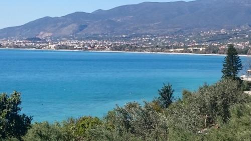 Paralia Vergas Villa | Messinian Blue Sunset Sea View Villa near Kalamata