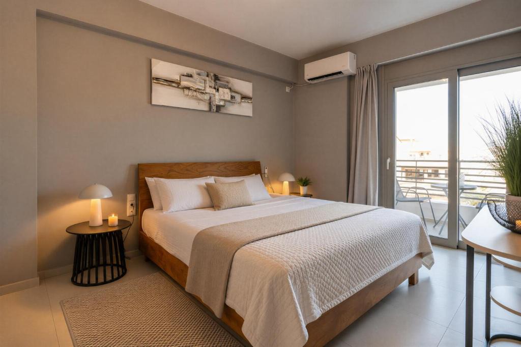 Kalamata Marina Apartment | Modern Apartment with Side Sea View - Helson Blue - Kalamata