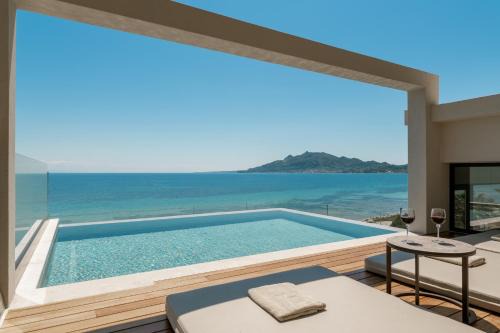 Akrotiri Villa | Nerea Deluxe SeaFront Villa, Iconic Infinity Pool, By ThinkVilla