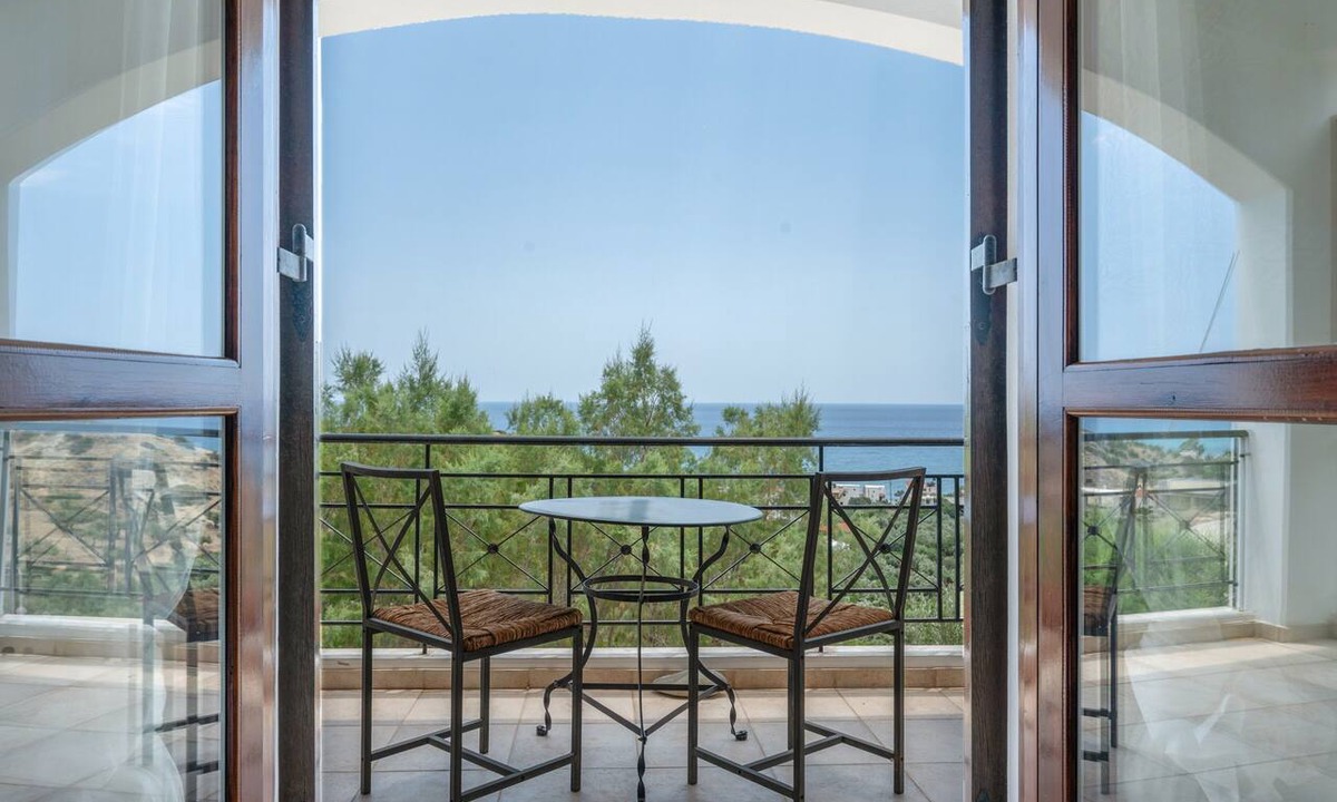 Viannos House | Panoramablick auf das Libysche Meer im SeaCrete House!