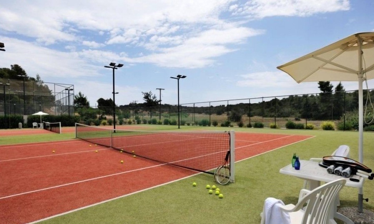 Agii Anargiri House | R 1191 Hotel Grace - Double Room with Sea View, Indoor Children's Playground & Tennis Court