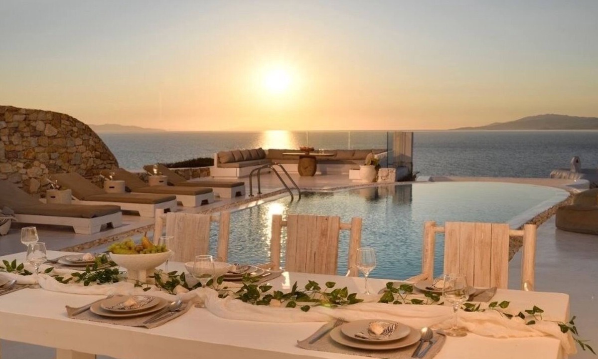 Agios Ioannis Villa | SUPERB LUXURY SUNSET SEA VIEW VILLA POOL-Yoga-Surf by Calypso Sunset
