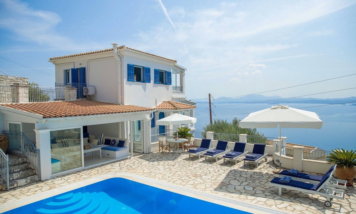 Nisaki Villa | The Summer House, 4 bedroom villa with sea views above Nissaki