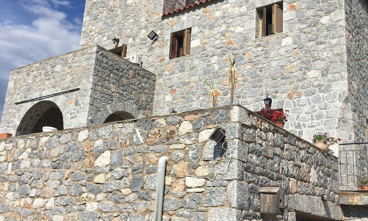 Areopoli Villa | Traditional Villa Tower with fabulous Sea View