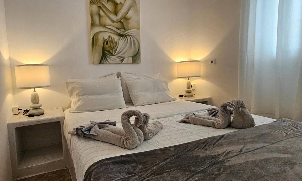 Perissa Apartment | Two-Bedroom Apartment with Mountain View, Wi-Fi, and Air Conditioning