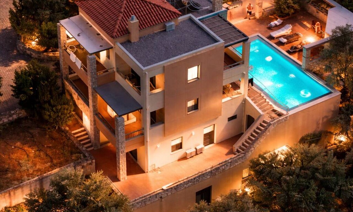 Agia Villa | Unique four bedroom villa with amazing mountain and breathtaking sea view.