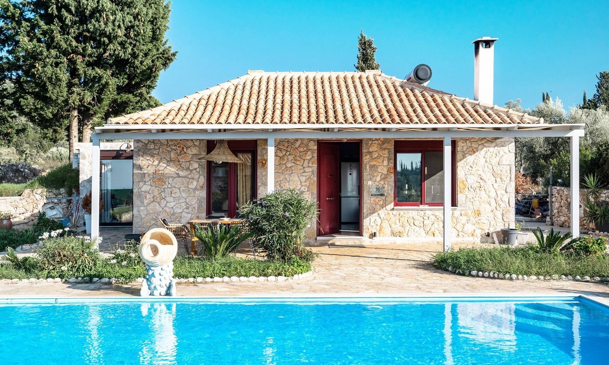 Kavallos Villa | "Villa Alexandros" with Sea View, Private Pool & Wi-Fi