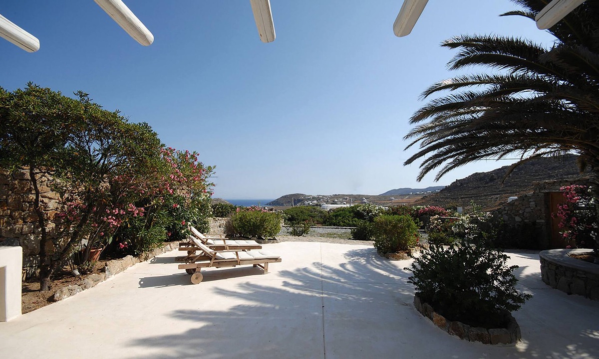 Kalafatis Villa | Villa Fragkia/private lounge area, sea view