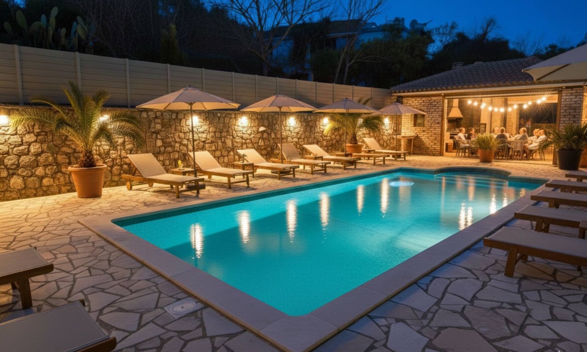 Kato Korakiana Villa | Villa Marifei - Pool, Garden, Sea Views, BBQ, 10 persons