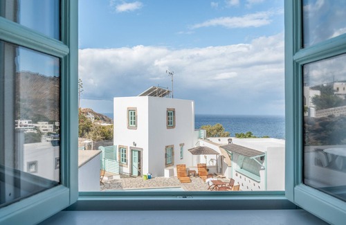 Skala Apartment | Room 'Double Sea View No 2' with Sea View, Wi-Fi and Air Conditioning
