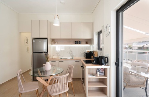 Petralona Apartment | 1BR Cozy Apt Near Metro w/Huge Balcony &City View