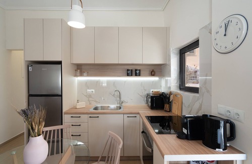 Petralona Apartment | 1BR Cozy Apt Near Metro w/Huge Balcony &City View