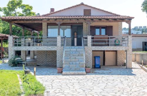 Ormos Panagias Villa | Absolute Beachfront Villa-Grand Sandy Beach