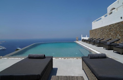 Tourlos Villa | Aether Mykonos 5BR Villa with Serene Port & Town Views