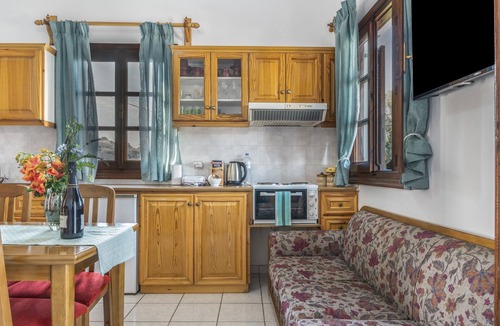 Skala Apartment | Anastasia's 1 Apartment with Private Balcony and Sea View