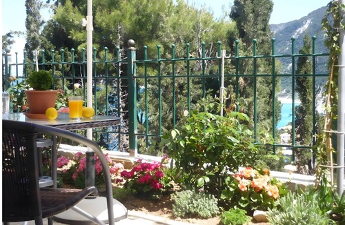 Agios Nikitas Apartment | Apartment 'Villa Milia - 3' with Sea View, Wi-Fi and Air Conditioning