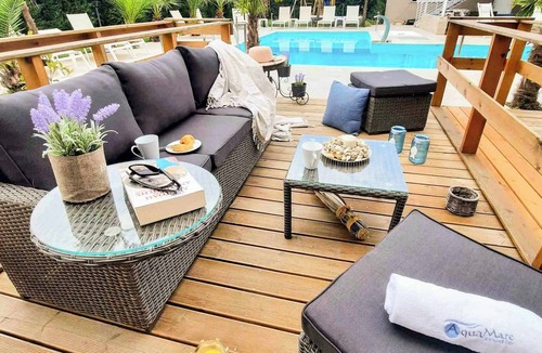 Pefkochori Apartment | Aquamare Studios - Seaview Suite & Pool Escape