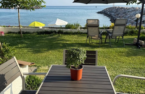 Nea Skioni Apartment | Beach Front Heaven Wake up to the sound of waves and step straight into the sea