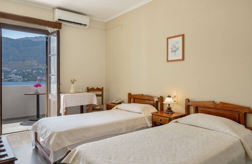 Telendos Bed & Breakfast | Bed and Breakfast 'Room No 5' with Sea View, Wi-Fi and Air Conditioning