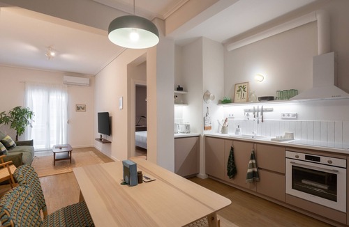 Petralona Apartment | Cozy 2BR Apartment Warm, Bright & Steps to Metro