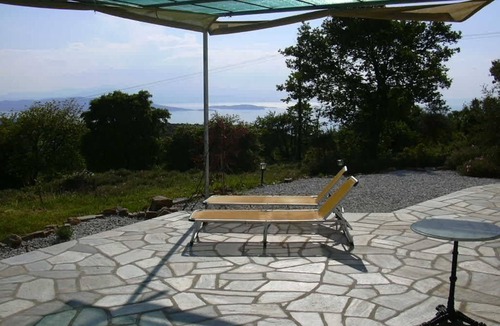 Lafkos Apartment | Detached, new house with stunning panoramic views of the village and the sea
