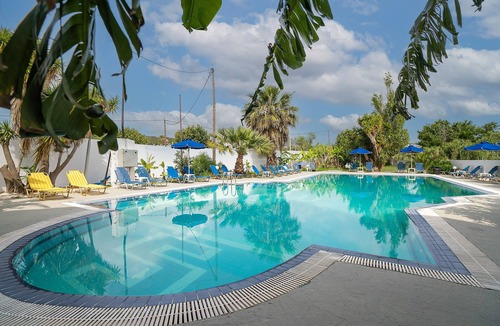 Faliraki Apartment | Holiday Apartment "Sotirakis Standard Room 1" with Mountain View, Shared Pool & Wi-Fi
