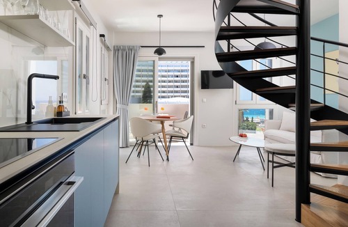 Ixia Apartment | Island View - Elafi with Shared Pool
