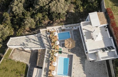 Gouvia Villa | La Vista Residence - 5 BDS, 2 private swimming pools, stunning sea views only 10 minutes from Corfu Town's Centre