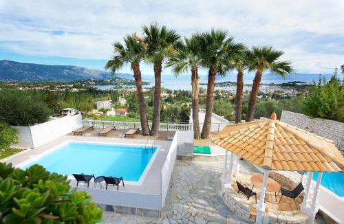 Gouvia Villa | La Vista Residence - 5 BDS, 2 private swimming pools, stunning sea views only 10 minutes from Corfu Town's Centre