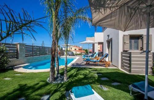 Agia Marina Villa | Luxury Villa Crete Villa Marina Mare 3 Bedroom Private Pool Sauna Chania