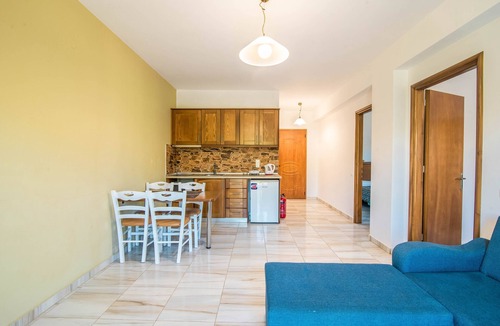 Arillas Apartment | 'Mirage Arillas Apartment C' with Sea View, Shared Pool & Wi-Fi