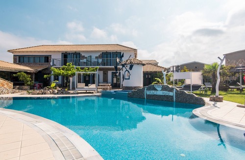 Arillas Apartment | 'Mirage Arillas Studio Type B12' with Sea View, Shared Pool & Wi-Fi