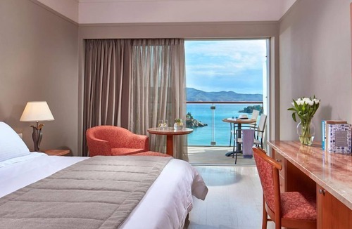 Agii Anargiri House | R 1191 Hotel Grace - Double Room with Sea View, Indoor Children's Playground & Tennis Court