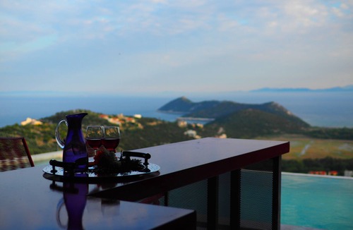 Marathon Villa | Relax at RED GREY SEAVIEW VILLA, with Private Pool, Schinias, Marathon, Attiki