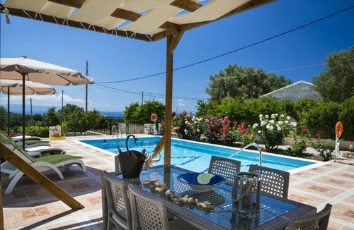 Kaligata Villa | Rose Villa: Large Private Pool, Sea Views, A/C, WiFi