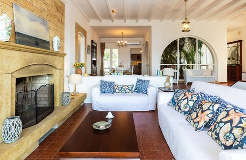 Kalathas Villa | Seaside Escape a few steps away from a private sea cove and near amenities