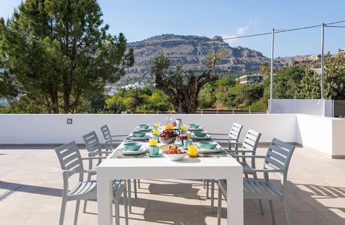 Pefkos Villa | Superb Rhodes Villa | Villa Nyx & Helios | 3 Bedrooms | Private Pool | Lovely.
