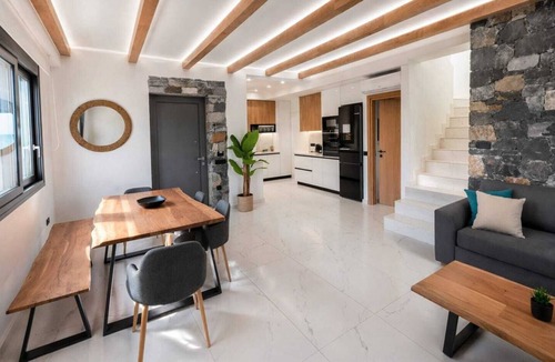 Kalyves Villa | Three bedroom villa in the sea front on Crete in Kalives with private Jacuzzi .