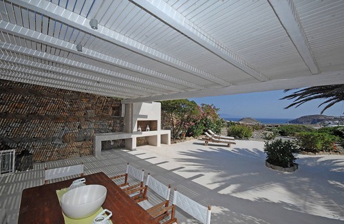 Kalafatis Villa | Villa Fragkia/private lounge area, sea view