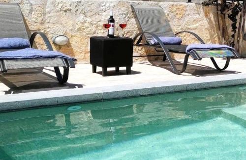 Katomerion House | Villa Iliogioma Stone Villa with Pool in Meganisi Island
