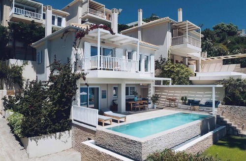Pogonia Villa | Villa Madouri. Seafront villa with private pool