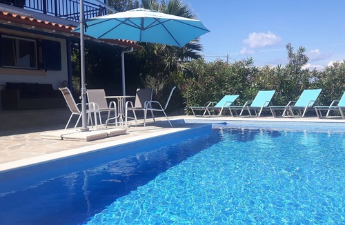 Vasilitsion Villa | villa, wifi, private pool, tropical garden, sea and mountain views, peace & privacy