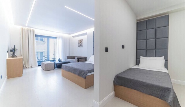 Charming AKVA Studio with Private Balcony