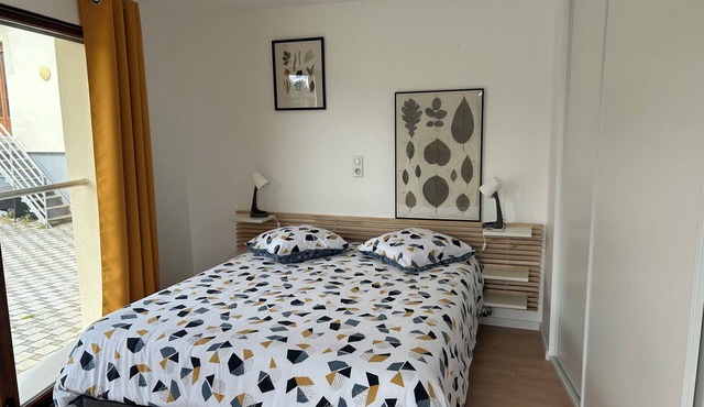 Charming studio with terrace, refurbished between Colmar and Strasbourg in Ebersheim
